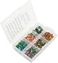 Creative Impressions Mini Painted Metal Paper Fasteners Kit, Assorted Colors Round