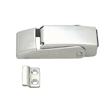 Stainless Steel 304 Spring Loaded Draw Latch, Satin Finish, Non Locking, 3 7/32" Length (Pack of 1)