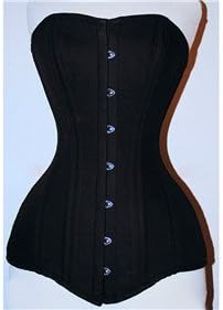 Women's 26 Steel Bones Cotton Overbust Corset