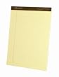Ampad 20-022 Gold Fibre 16# Watermarked Canary Narrow Rule 50-Sheet Pads, 8-1/2x11-3/4, Doz.