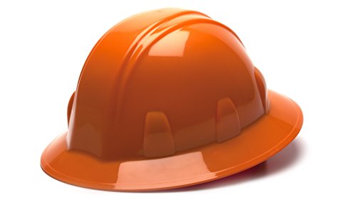 Pyramex Orange Full Brim Style 4 Point Ratchet Suspension Hard Hat Pyramex Orange Full Brim Style 4 Point Ratchet Suspension Hard Hat