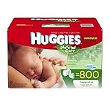 Huggies Natural Care Baby Wipes Fragrance Free 800 Count