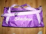 Skechers 22 Purple Duffle Girls Ladies Gym Bag with Logo