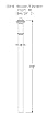 White PVC Bird Post LP-1 [CAPITOL CITY LUMBER]