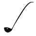 NorthWest Enterprises NW217 High Quality Plastic Ladle, 2-Ounce Capacity, Black (Case of 48)