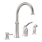 Moen Quinn CA87845CSL One-Handle High Arc Kitchen Faucet - Classic Stainless