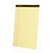 Ampad 20-030 Gold Fibre 16# Watermarked Canary Wide Rule 50-Sheet Pads, 8-1/2x14, Dozen