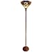 Tiffany Style Dragonfly Torchiere Floor Lamp with 93 Cabochons