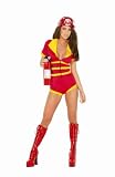 2 Piece Sexy Firefighter Girl Costume