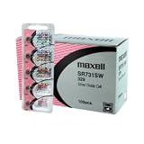 100 pc Maxell SR731SW 329 V329 SR731 Silver Oxide Watch Battery by Maxell