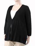 Motherhood Maternity: Plus Size Long Sleeve V-neck 1 Button Closure Maternity Sweater