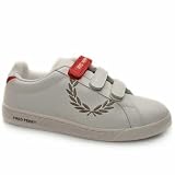 Fred Perry Laurel Strap - 9 Uk - White & Red - Leather