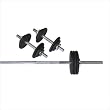 Amber Sports 160-Pound Threaded Weight Set