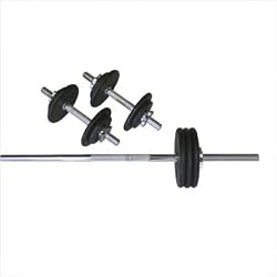 Amber Sports 160-Pound Threaded Weight Set