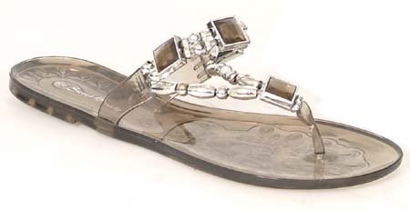 NEW Women's DESIGNER Rhinestones BLACK Fashion Sandals