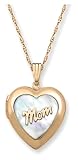 14k Gold Filled Mom Locket, 18