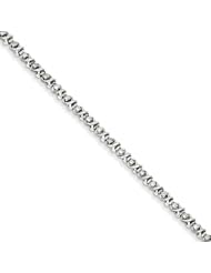 Genuine .925 Sterling Silver Rhodium Plated Diamond Bracelet 4.7 Grams . 100% Satisfaction Guaranteed.