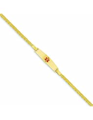 14K Gold Medical Jewelry Bracelet 7 Inches