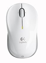 Logitech V470 Wireless Bluetooth Laser Laptop Mouse (White)