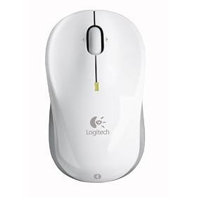 Logitech V470 Wireless Bluetooth Laser Laptop Mouse (White)