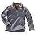 Boy's sweatshirt with trucker-style collar grey 138