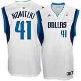 adidas Dallas Mavericks #41 Dirk Nowitzki White Replica Basketball Jersey