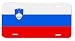 Slovenia Republika Slovenija Flag Vanity Auto License Plate
