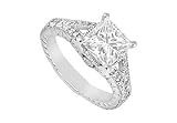 Diamond Engagement Ring : 14K White Gold - 1.25 CT Diamonds - Ring Size 9.5 Diamond Engagement Ring : 14K White Gold - 1.25 CT Diamonds - Ring Size 9.5