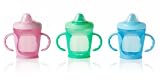 3 X ASSORTED Easy drink cup 6m+ 260ml Capacity for growing babies Hygiene cap Truly non-spill Easy to hold for little hands BPA free
