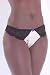  : Di Murini Ivory Silk and Black Lace Thong