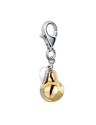 Hot Diamonds Pear Charm, 18ct Gold Vermeil