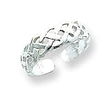Sterling Silver Celtic Weave Toe Ring