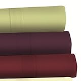 IMAGE OF Egyptian Cotton 500 Thread Count 4 Piece Extra Deep Pocket Sheet Set Color: Moss Green, Size: Queen