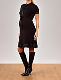 short sleeve charmeuse trim maternity dress