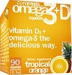 Omega 3 + D Squeeze Tropical Orange - 90 - Packet