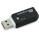 Kingston DataTraveler 112 - 16 GB USB 2.0 Flash Drive DT112/16GB (Black/White)