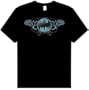 Batman TWO GARGOYLES LOGO Adult Black T-shirt Tee, 3XL