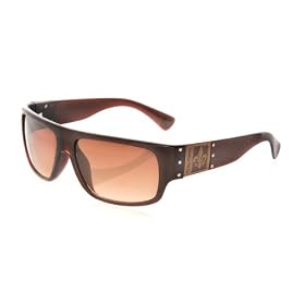 G by GUESS Plastic Wrap Sunglasses with Fleur de Li