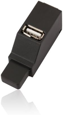 Paylow - Mini 3 Ports USB 2.0 High Speed Hub, Black