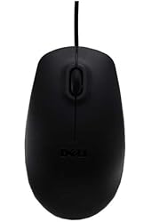 Genuine Dell 9RRC7 Black Optical USB Wired 3-Button Plug & Play Mouse With Scroll Wheel, Compatible Dell Part Numbers: 356WK, 5Y2RG, 11D3V, MS111-P, 330-9456
