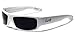 Locs Dark Lens Original Gangsta Shades Hardcore Men's Sunglasses - White