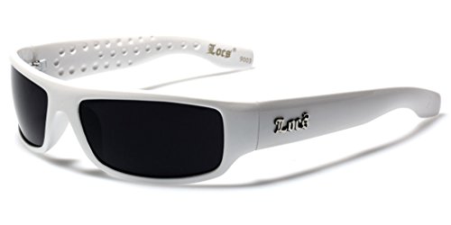 Locs Dark Lens Original Gangsta Shades Hardcore Men's Sunglasses - White