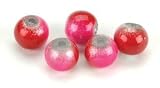 31efQARhzEL. SL160  Miracle Round Two Toned Glass Beads 6Mm 55/Pkg   Pink/Red