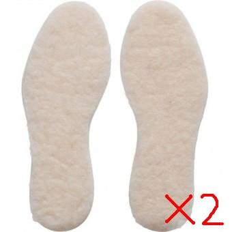 FLEECE INSOLES THERMAL COMFORT. 2 PACKS OF 2! SHOE. FOOT. WARM. MEN. WOMEN. NEW.