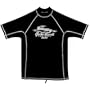 Gecko Hawaii Mens Rash Guard, surf / swim / dive / snorkel / scuba (S, black)