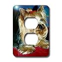 Dogs Yorkshire Terrier - Yorkshire Terrier - Light Switch Covers - 2 plug outlet cover