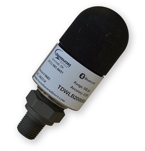 CirrusSenseTM TDWLB Wireless Bluetooth Pressure Transducer, 0-250 psi, 1/4 NPT, Standard Battery Pack