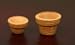 Set of 2 Clay Flowerpots - Dollhouse Miniature