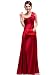 Ever Pretty NWT Open Back One Shoulder Ruffles Padded Satin Prom Dress 09667