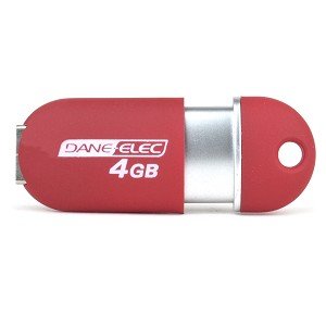 Dane-Elec Twice 4GB USB Storage (Red)
